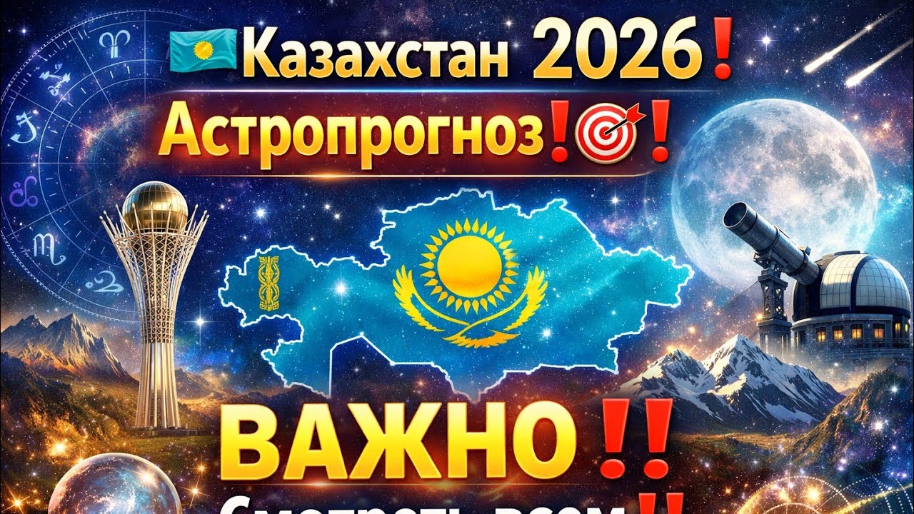 🇰🇿Казахстан 2026❗ Астропрогноз❗🎯❗ ВАЖНО ‼️ Смотреть всем‼️ #казахстан #прогноз #астролог Казахстан
