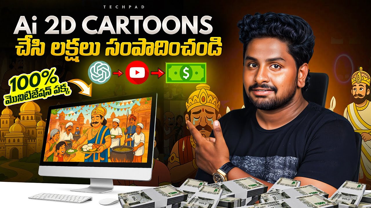 Ai 2D Animation full Course | 🔥100% MONETIZATION Completed |  Earn Money with 2D Animation