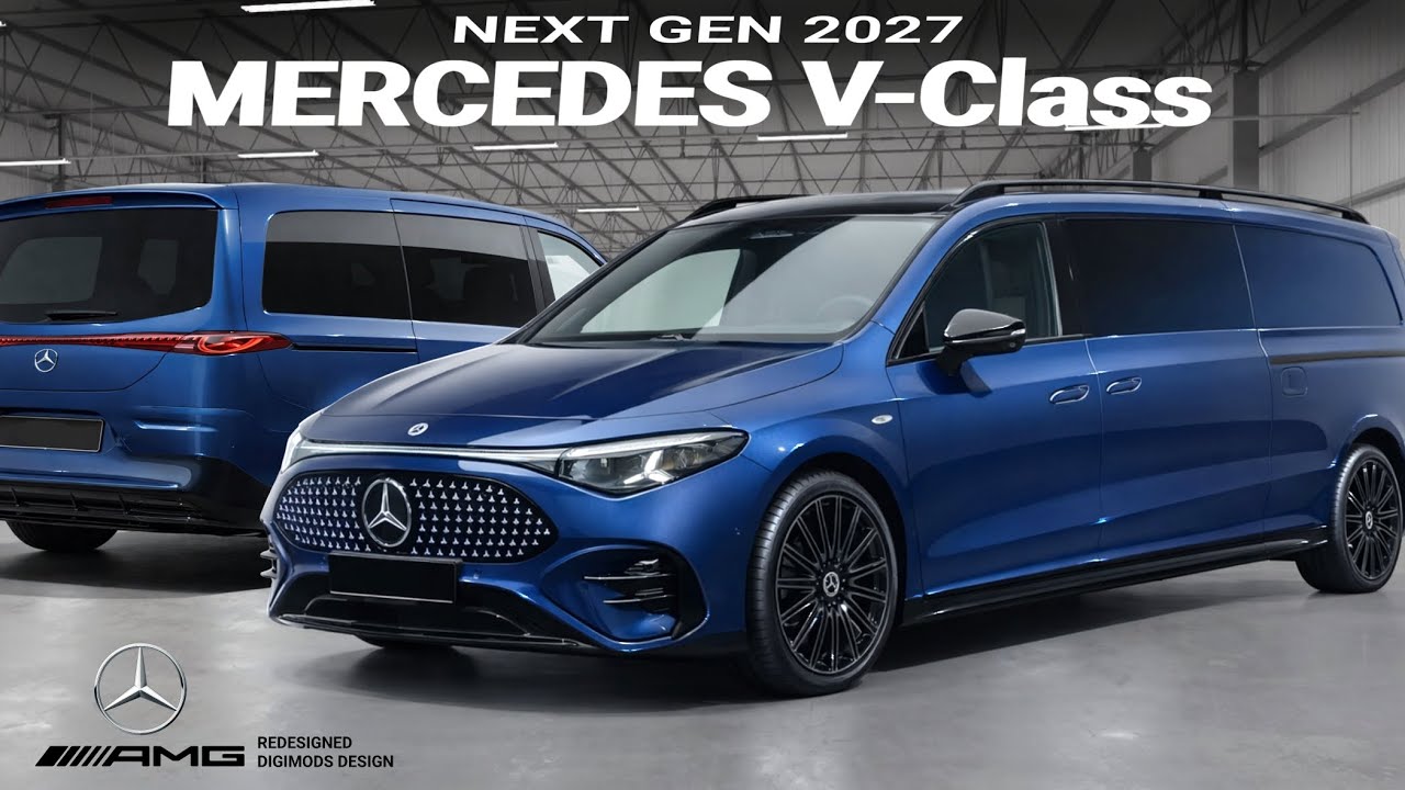 Mercedes-Benz V-Class 2027: футуристический редизайн и более роскошный внешний вид.