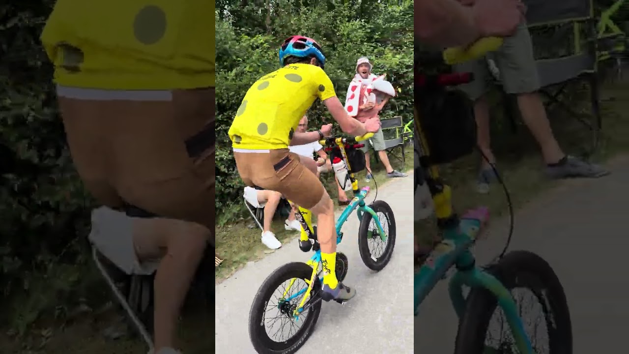 Notre dame de lorette en vélo pliant pignon fixe au tour de france 2025