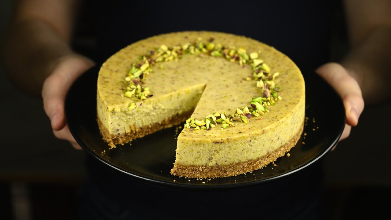 Фисташковый чизкейк с выпечкой. Пожалуй лучший рецепт в духовке! Pistachio Cheesecake