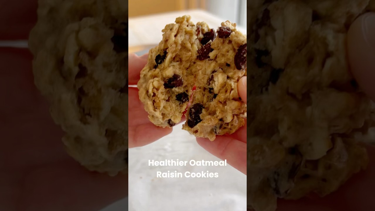 Healthy Oatmeal Raisin Cookies (Quick & Easy Recipe)