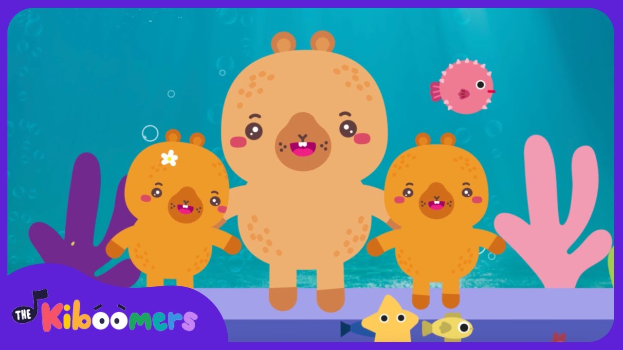 Dance Like a Capybara! 🐾 Wiggle, Spin, Jump & Play |The Kiboomers Kids Songs