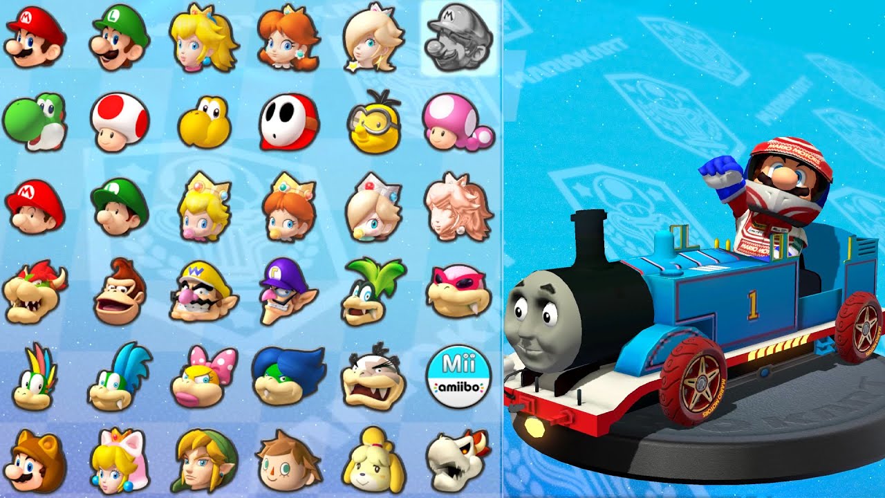 Thomas the Tank Engine in Mario Kart 8 (Shell Cup) 4K60FPS
