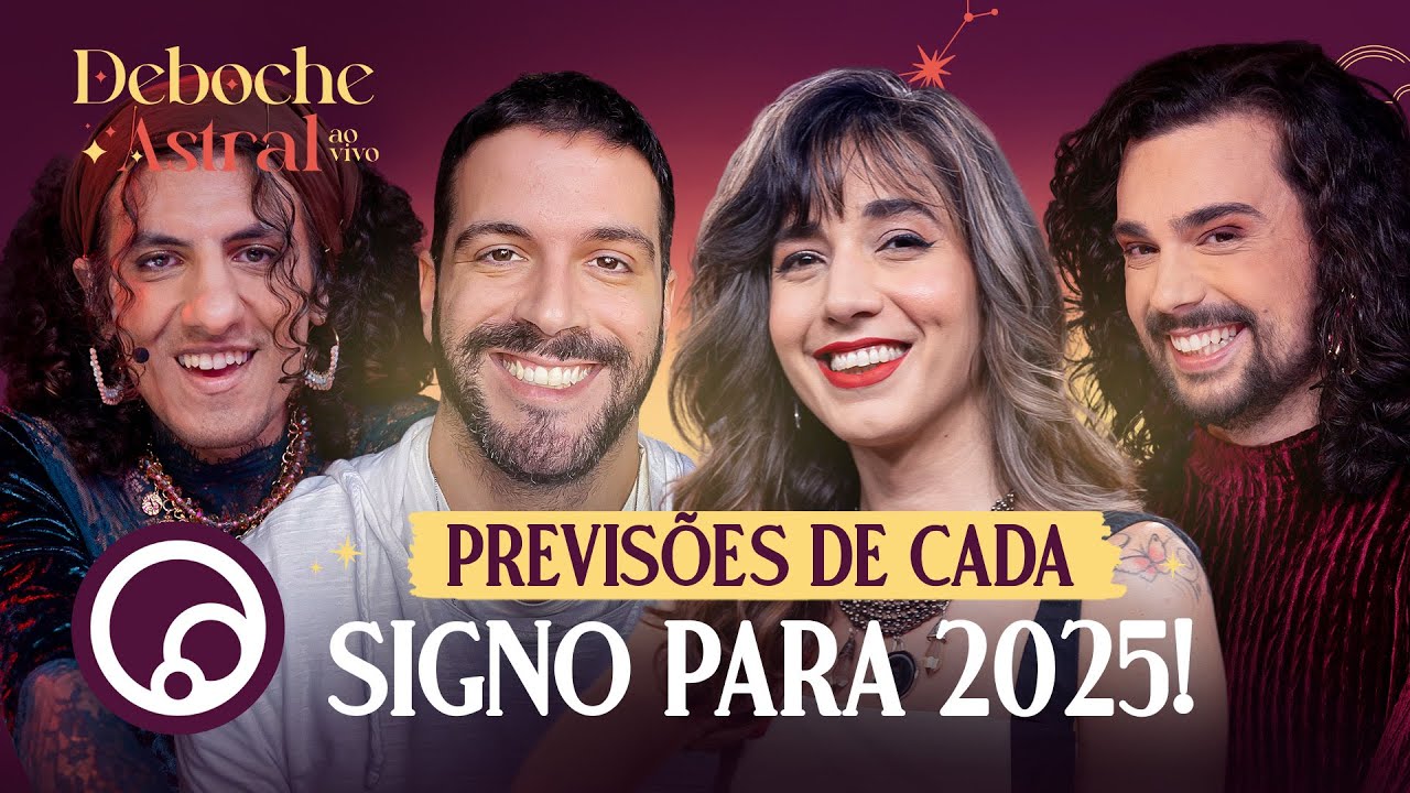 PREVIS&Otilde;ES PRA CADA SIGNO EM 2025 + TAR&Ocirc; E ASTROLOGIA | DEBOCHE ASTRAL AO VIVO T3E8 | DiaTV