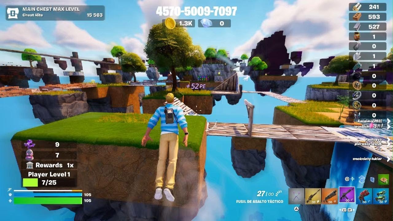 Jugando a Fornite y ahora no pasan cosas raras 😏😉😁