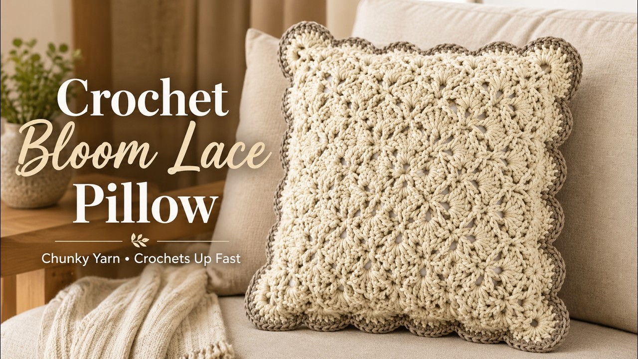 How to Crochet Easy From the Middle Decorative Pillow