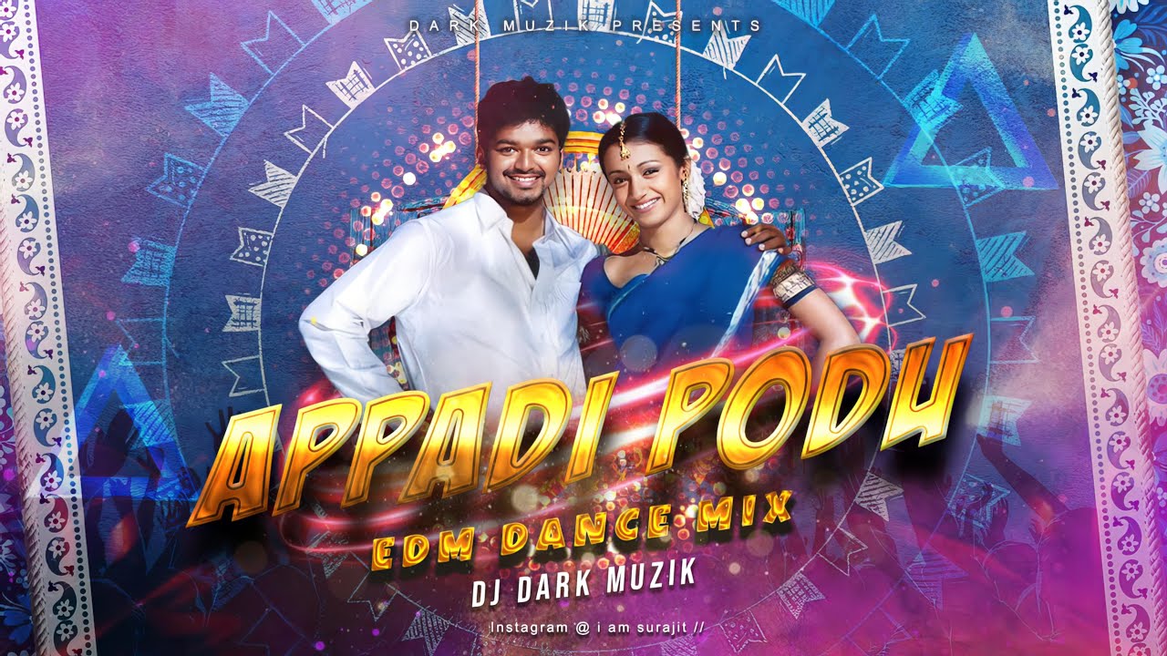 Appadi Podu EDM Dance Mix | Powerful Bass | Tamil Party DJ Remix | Dark Muzik