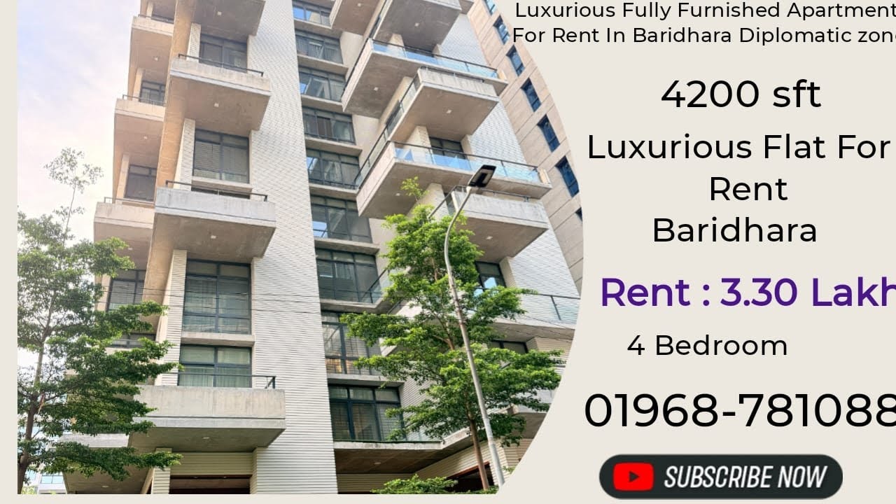Luxurious Fully Furnished Apartment For Rent in Baridhara Diplomatic zone.