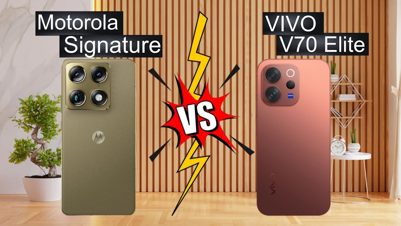Motorola Signature Vs Vivo V70 Elite || Camera, Display, Battery, Multimedia, Design Comparison 