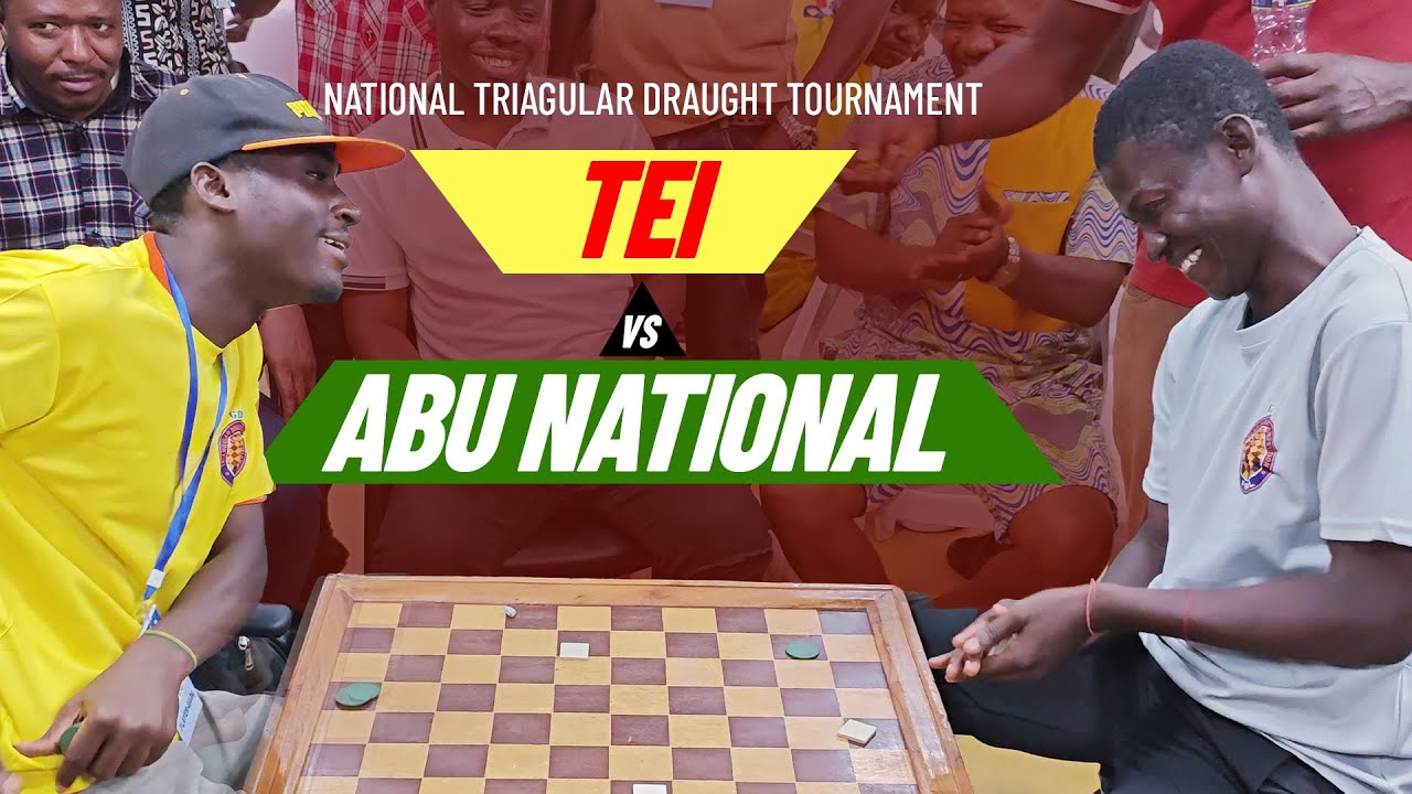 Abu National (Ashanti Reg.) vs Tei (Greater Accra) National Triangular Draughts competition