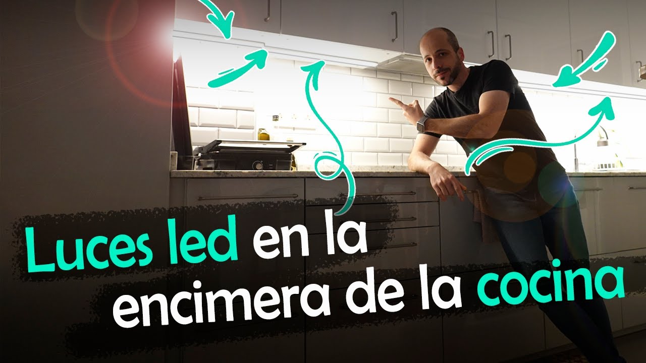 Luces led en la encimera de la cocina | 4K | Español