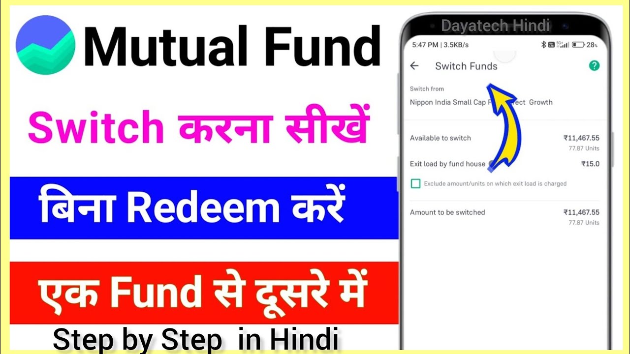 How to transfer from one fund to another - How to switch mutual funds | Dayatech Hindi