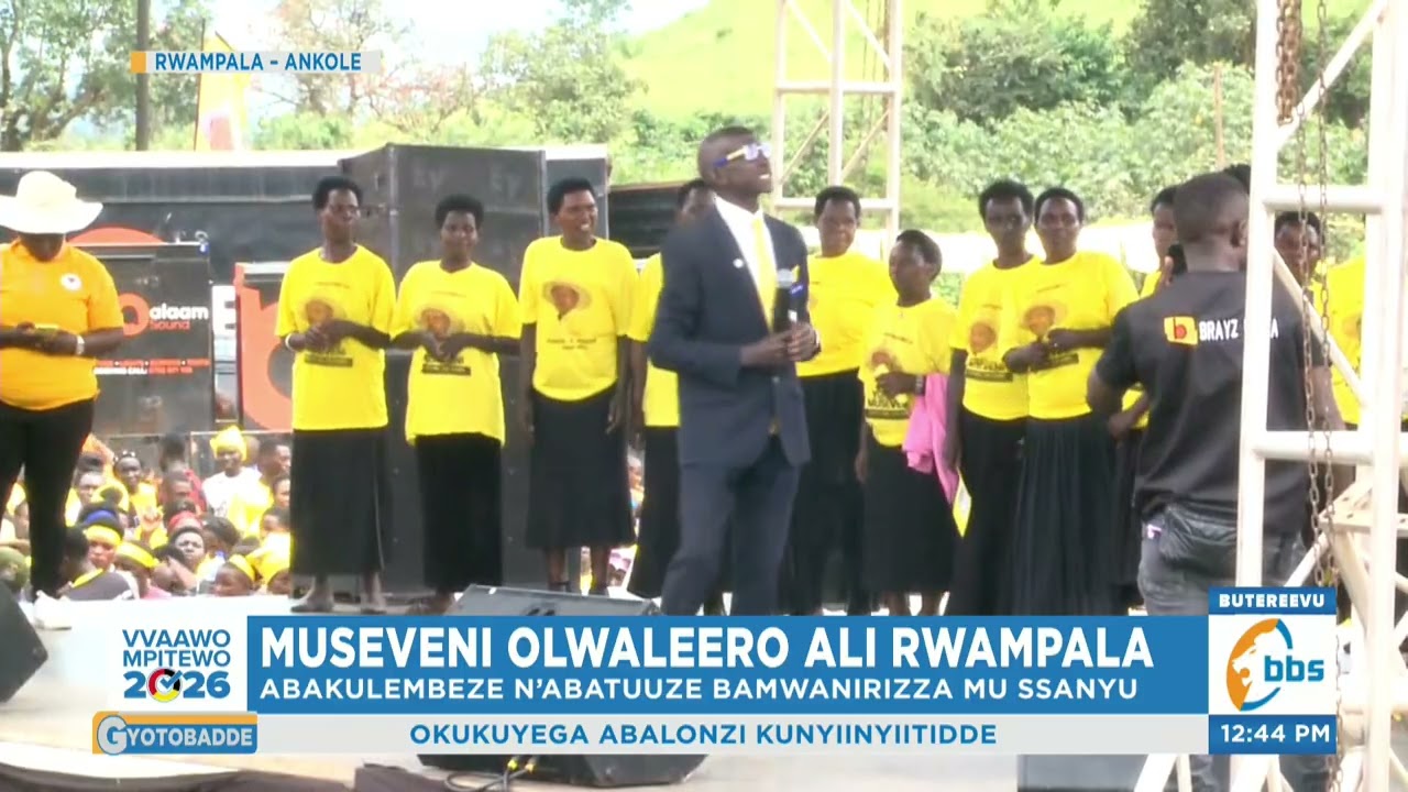 Museveni Olwaleero ali Rwampara, Abakulembeze n&rsquo;Abatuuze Bamwanirizza mu Ssanyu