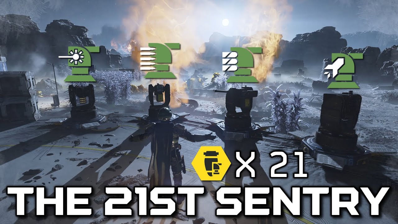 The 21ST Sentry - 21 TURRETS Team Loadout! | Helldivers 2