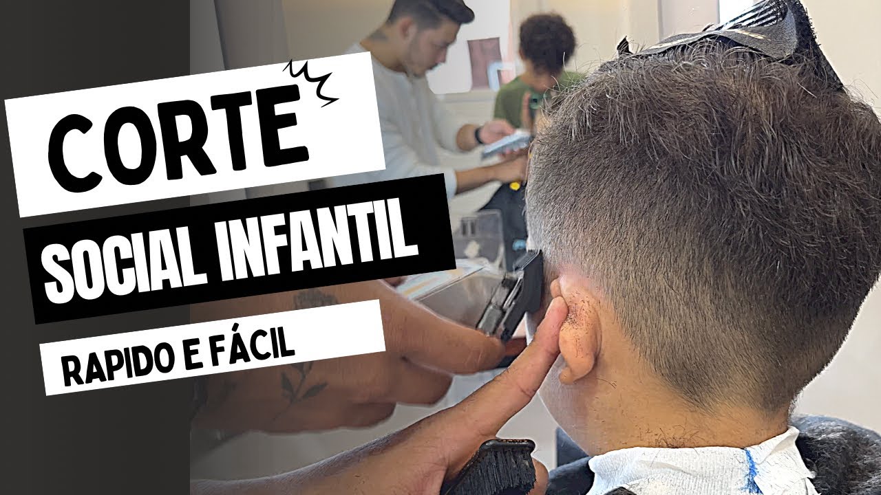 Corte social infantil r&aacute;pido e f&aacute;cil ⚡️⚡️✂️✂️