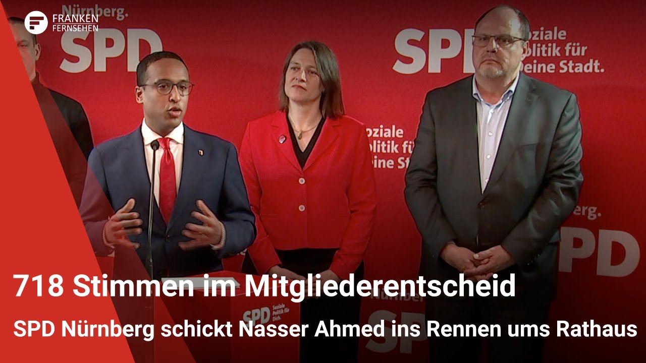 Die Nürnberger SPD hat gewählt: Nasser Ahmed zieht als Oberbürgermeisterkandidat in den Wahlkampf