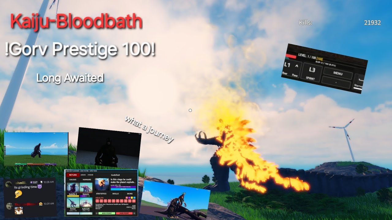Number 1 gorvathor main achieves prestige 100 - Kaiju Bloodbath (Laggy!)