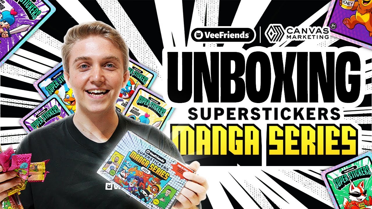 First Unboxing of VeeFriends Super Stickers: Manga Series (Stephen Curry Inserts + God Pack?!)