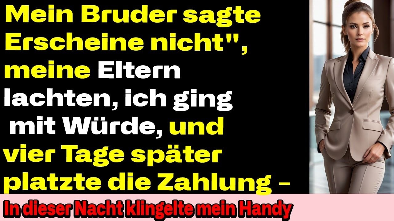 Mein Bruder sagte: „Du gehörst nicht zur Familie“ – vier Tage später zerstörte ich seinen Plan.