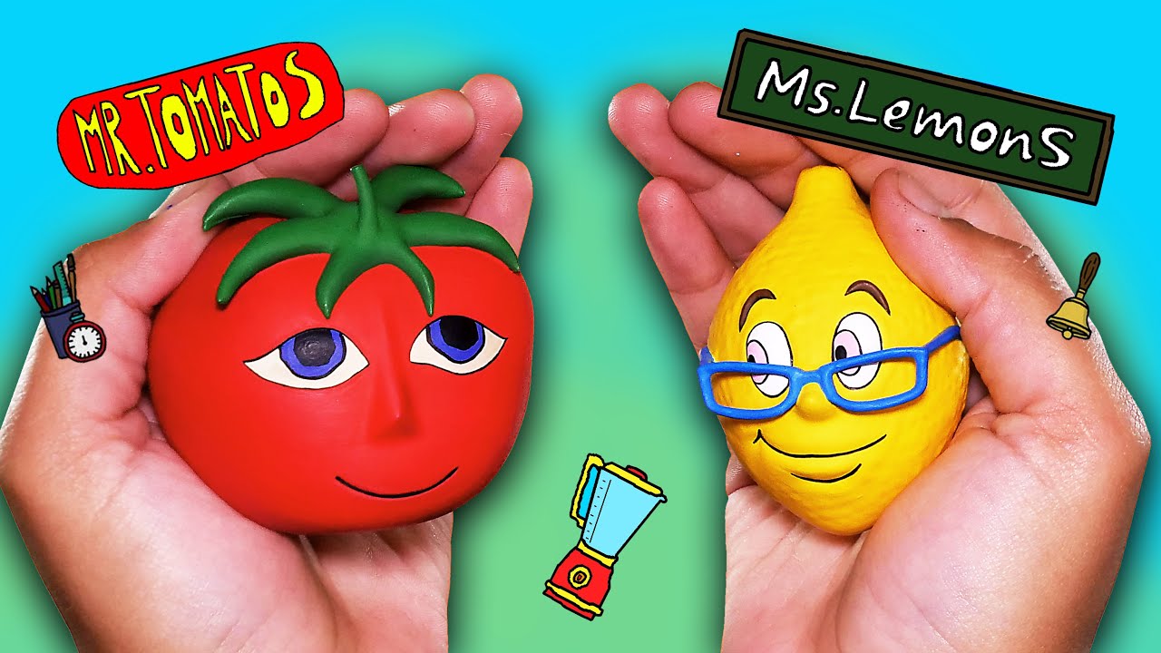 Making Ms. Lemons & Mr. Tomatos Sculptures
