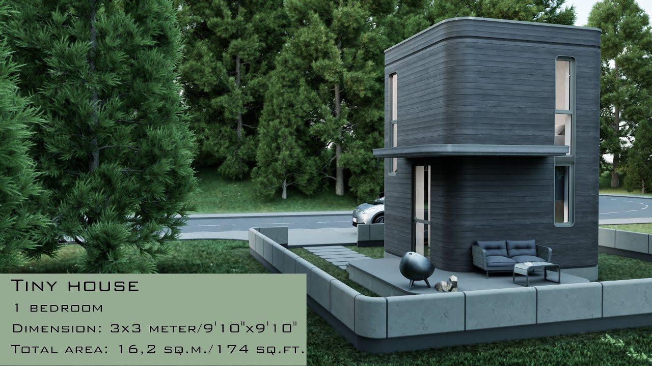 Unreal two-story tiny house 3x3m🤍Cozy, tiny house with a minimalist design