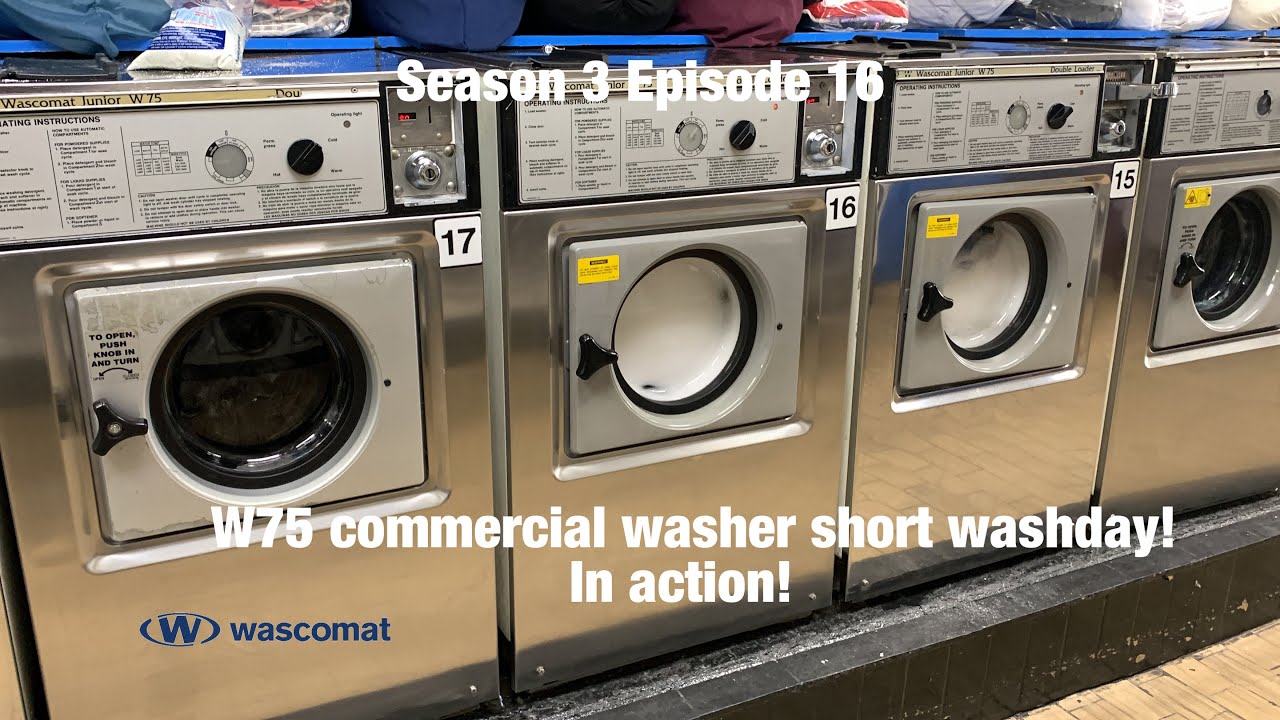 Laundromat day S3 Episode 16 Wascomat Junior W75 Washer Short washday.