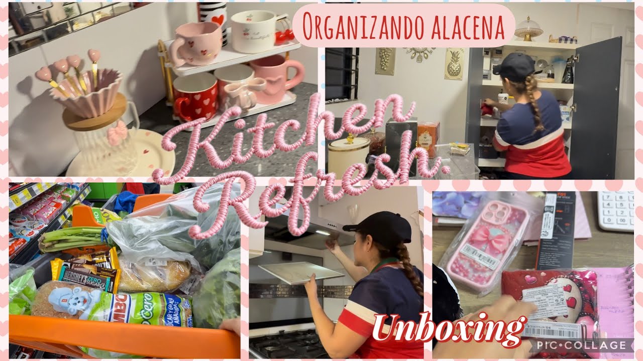 Surtiendo despensa/ organización de Alacena/ cocina conmigo💕 unboxing 📦 