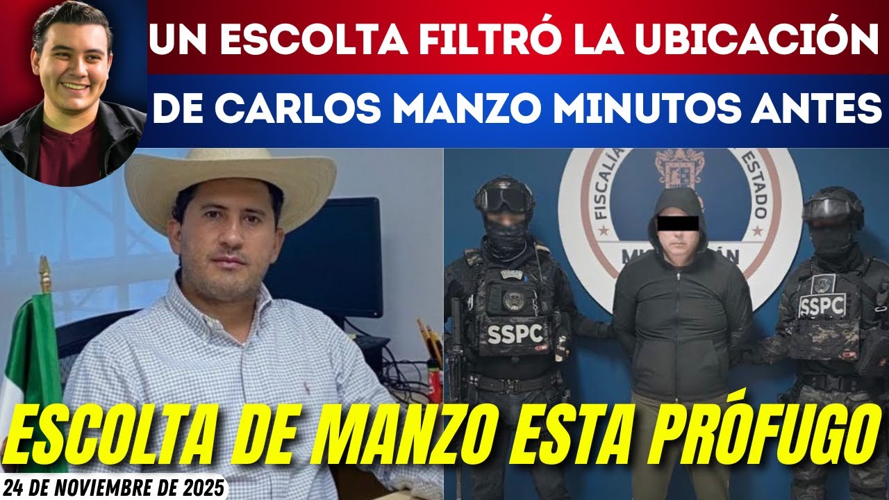 #SinM&aacute;scaras | LO TRAICIONARON: CARLOS MANZO FUE TRAICIONADO POR SUS ESCOLTAS; UNO ESTA PR&Oacute;FUGO