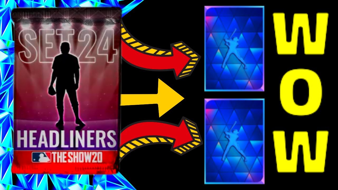 GREATEST PACK OPENING EVER!! Headliners Set 24 MLB The Show 20 Pack Opening