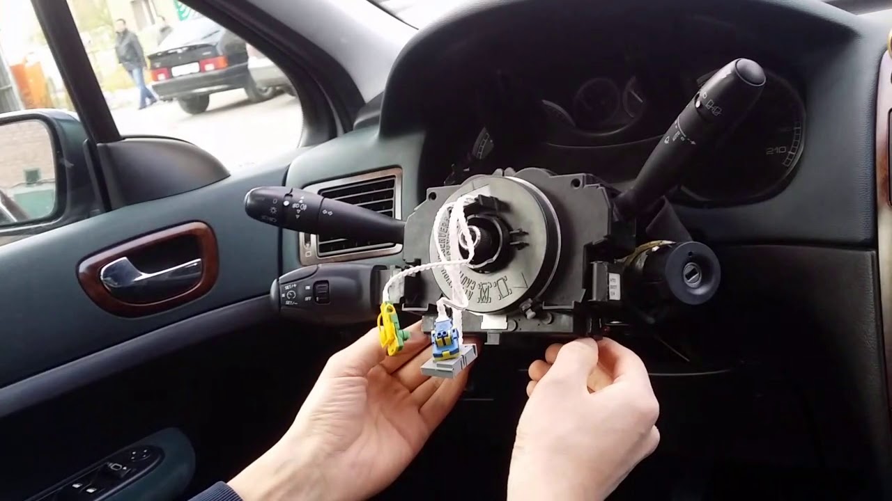 Peugeot 307 Замена переключателя поворота, Поворотниктын  регуляторын ауыстыру.