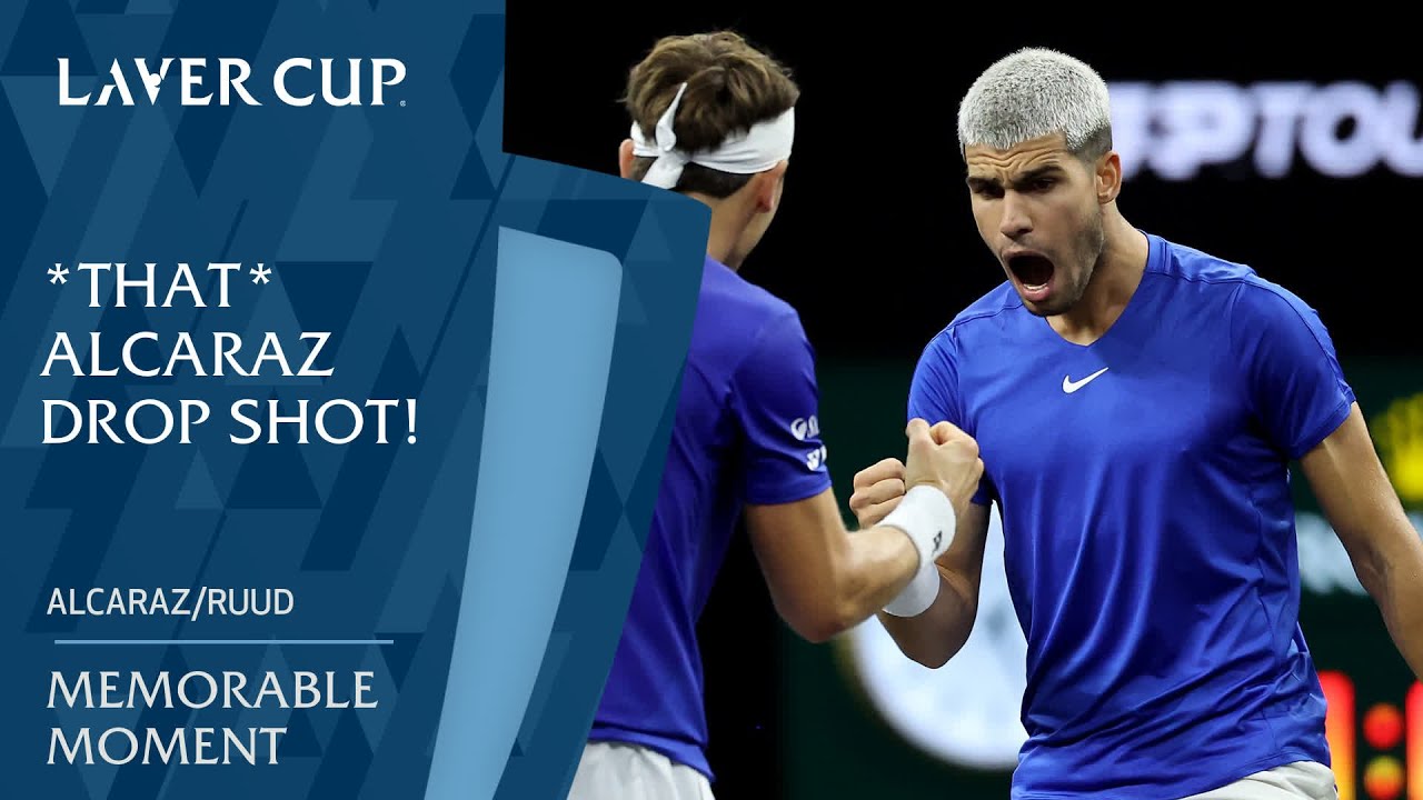Magical Carlos Alcaraz Drop Shot Sends Everyone Wild! | Laver Cup 2025