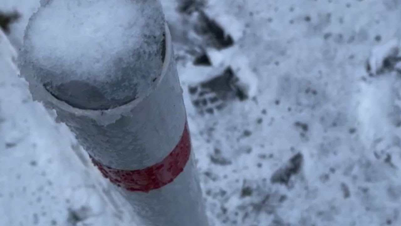 Satisfying Ice Breaking: Nature's Sculpted Wand Shatters! || WooGlobe