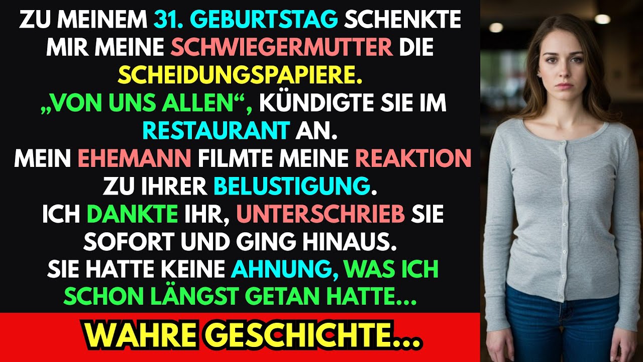 Meine Schwiegermutter schenkte mir Scheidungspapiere &ndash; sie hat nie mit meiner Rache auf der Feier