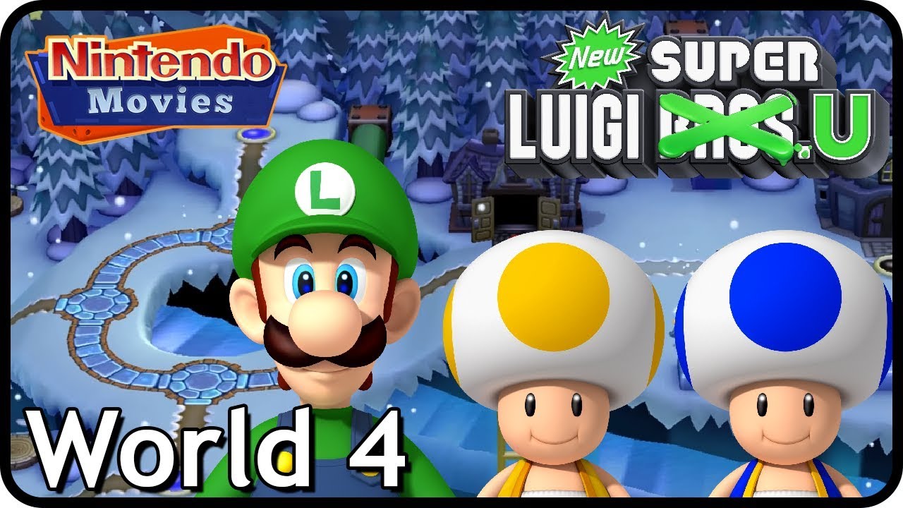 New Super Luigi U - World 4 - Frosted Glacier (3 Players, 100% Walkthrough)
