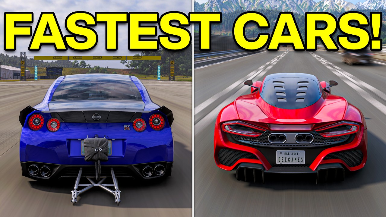 Top 5 FASTEST Cars in Forza Horizon 6!