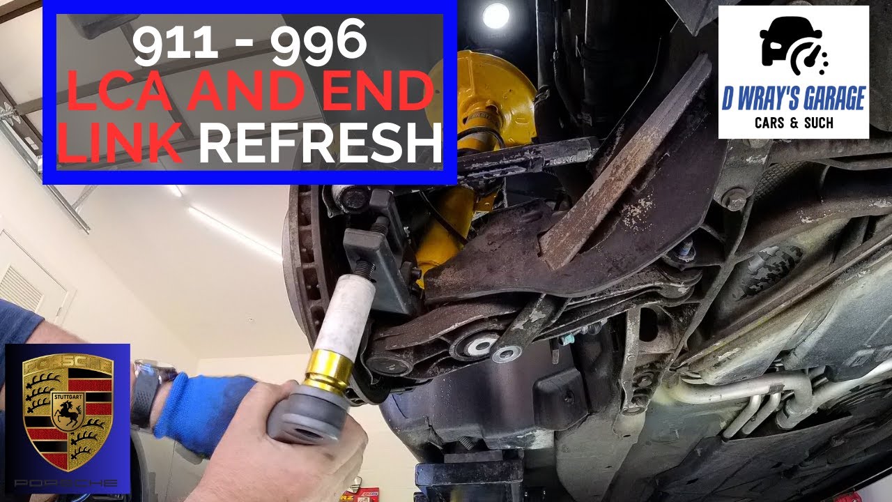Porsche 911 996 Lower Control Arm and Sway Bar Links Replacement