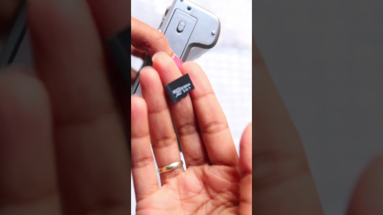 How To Insert SD/TF Card In 4K Digital Camera 🤳📸 #shorts #trending #viralvideo #4kcamera #vlogging