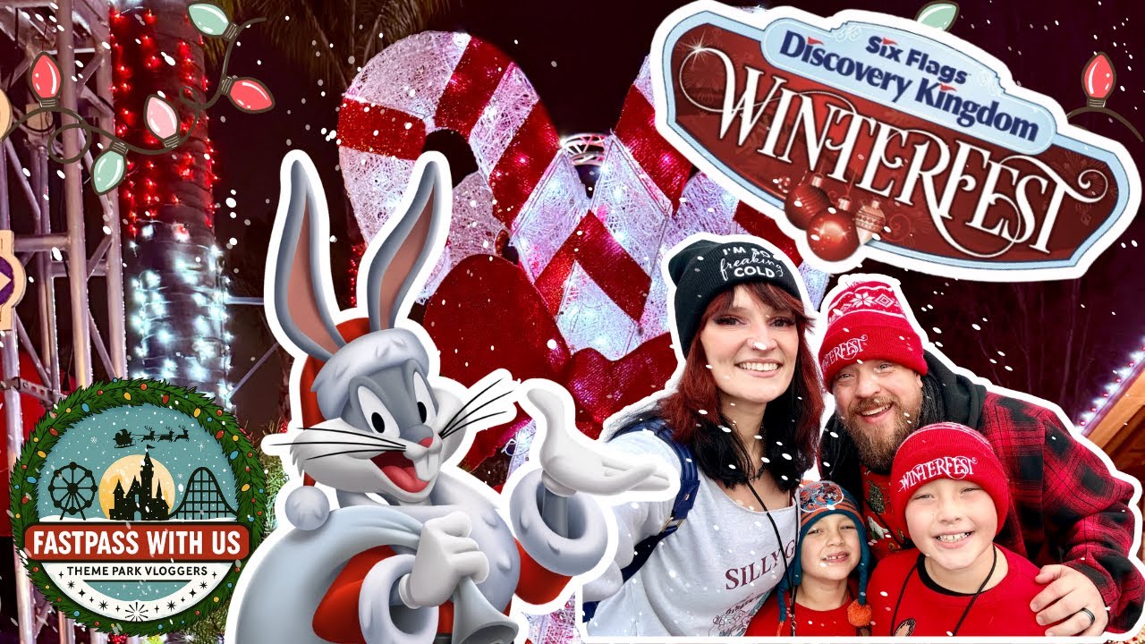 Зимний фестиваль в парке Six Flags Discovery Kingdom