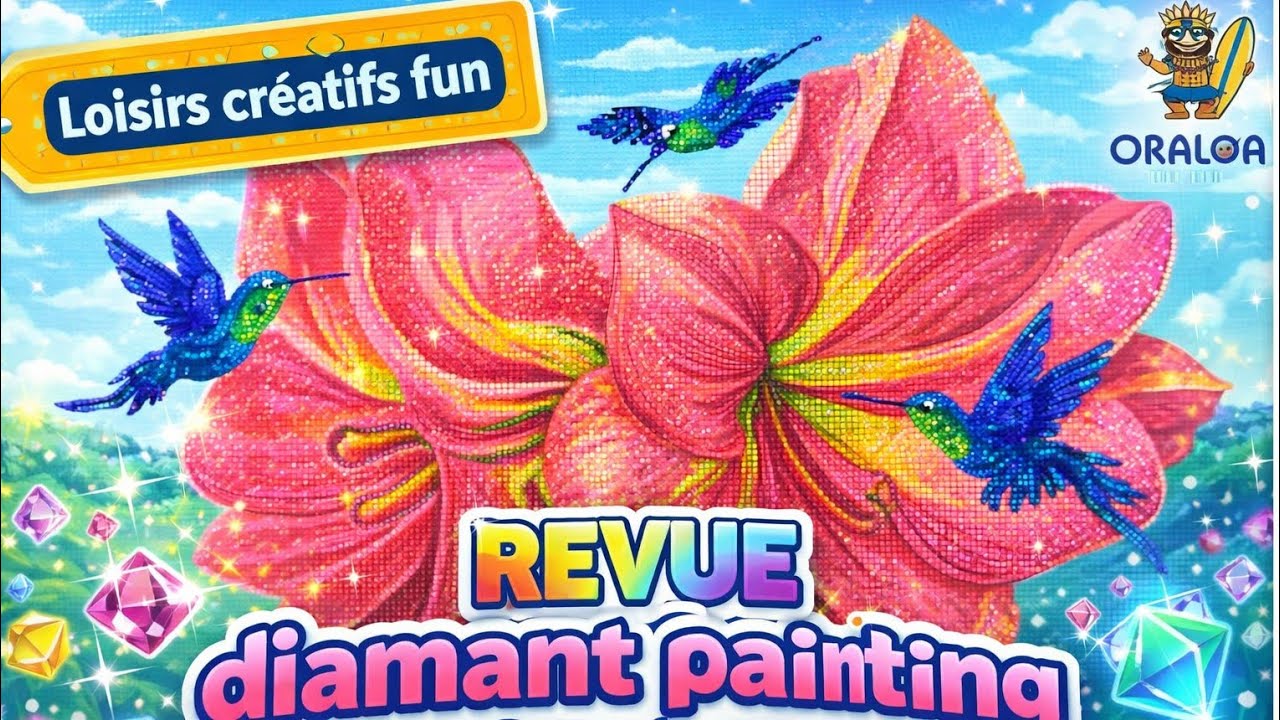 TAG LOISIRS CRÉATIFS  FUN- REVUE DIAMANT PAINTING ORALOA 🌸🌸