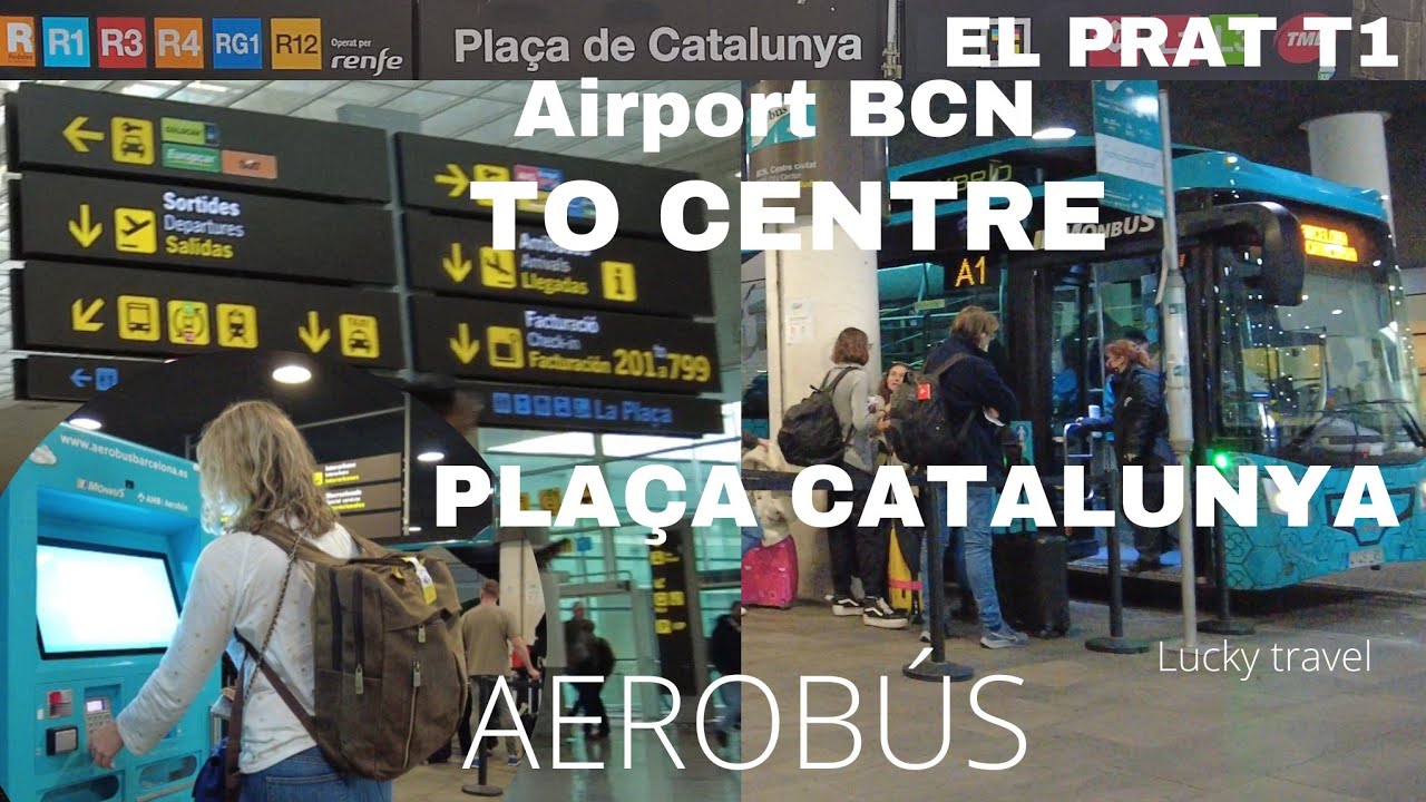 Airport El Part 🇪🇸 How to get centre of Barcelona plaça catalunya,  AEROBUS, EL PART T1