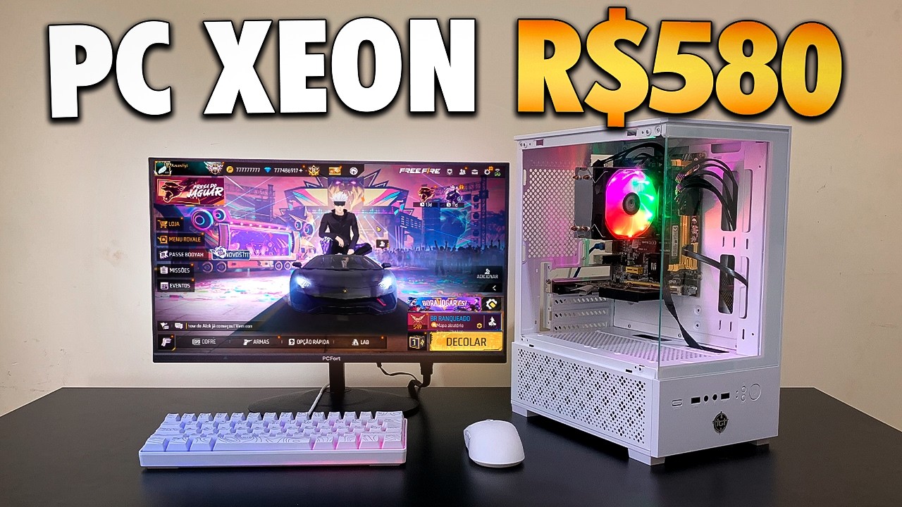 MONTADO MEU NOVO PC GAMER XEON DE R$580 QUE CONSEGUE RODAR V&Aacute;RIOS JOGOS AINDA EM PLENO 2026...