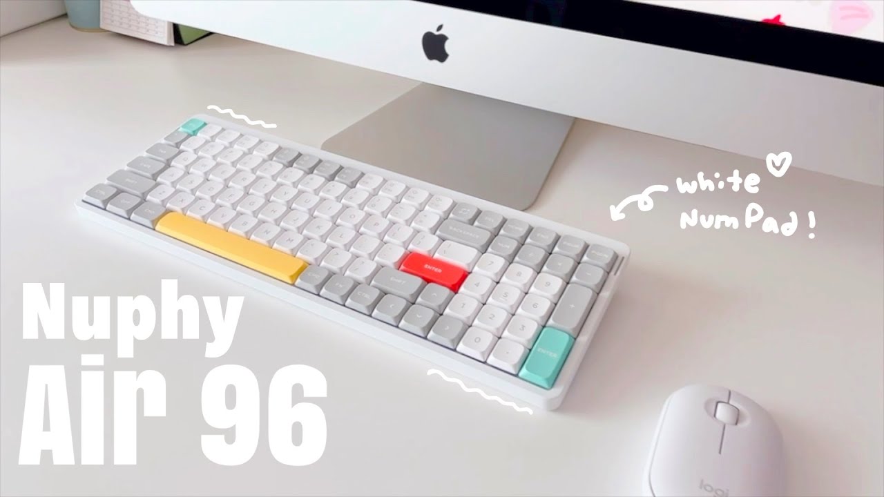 (sub) 로우프로파일에 이런 키감이라니... 🥹 Nuphy Air96 Wireless Mechanical Keyboard /Low Profile/ hot-swappable