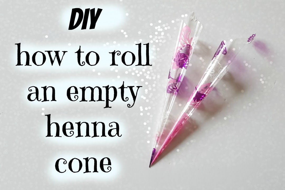 EASY DIY | How to make a henna cone