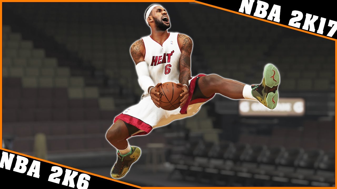 LeBRON JAMES dunks evolution [NBA 2K6 - NBA 2K17] 🏀