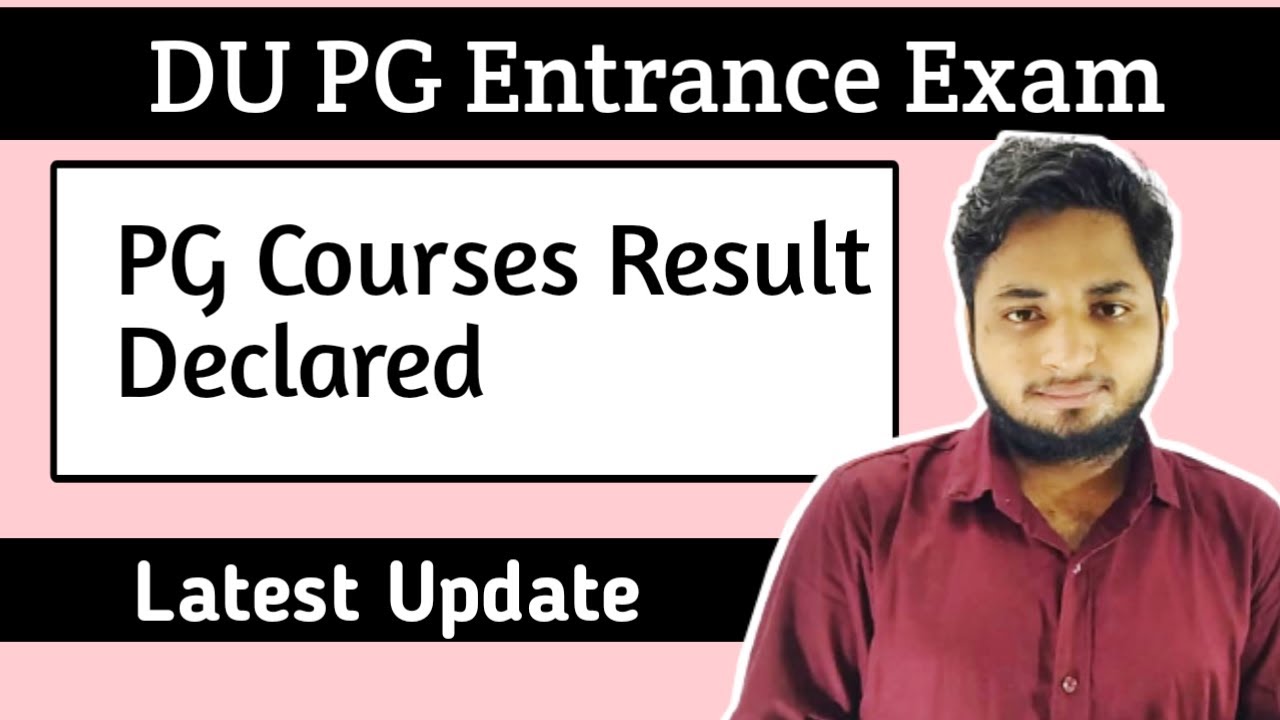 DU PG Entrance Exam Result Decleared| DUET PG Result 2021| DU Admission 2021| Delhi University