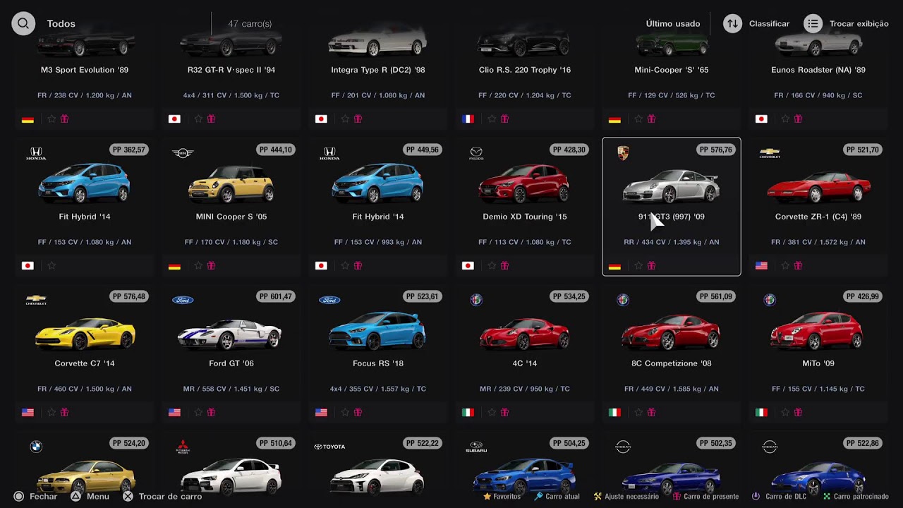 Gran Turismo farmando dinheiro