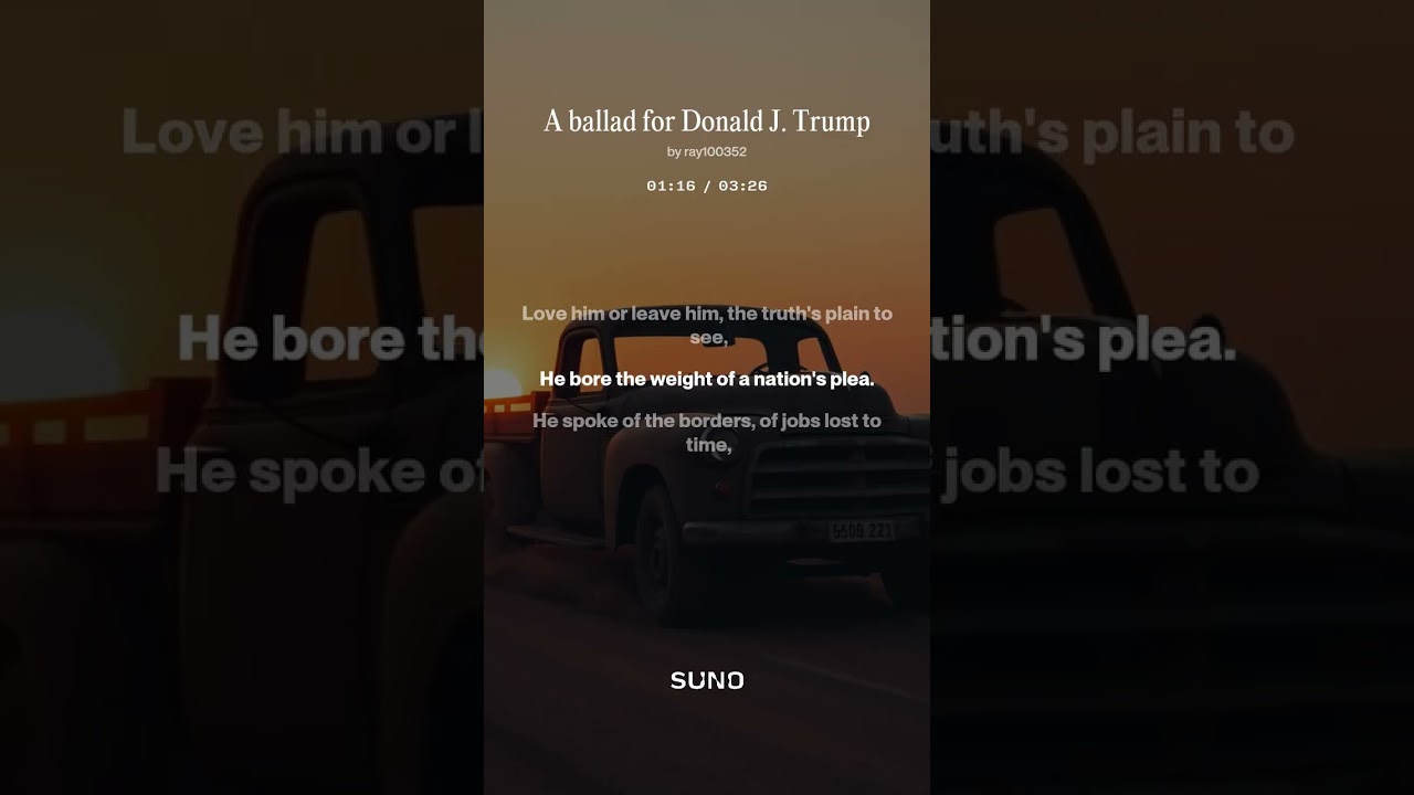 A ballad for Donald J  Trump