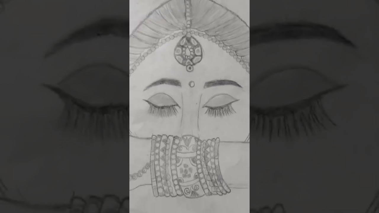 Indian bride Drawing easy 