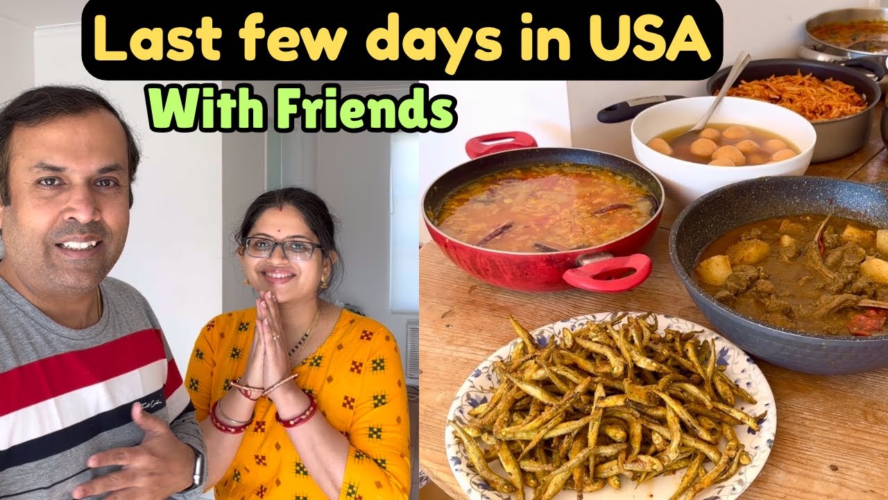Last few days with friends in USA | Cooking Desi Foods in America 